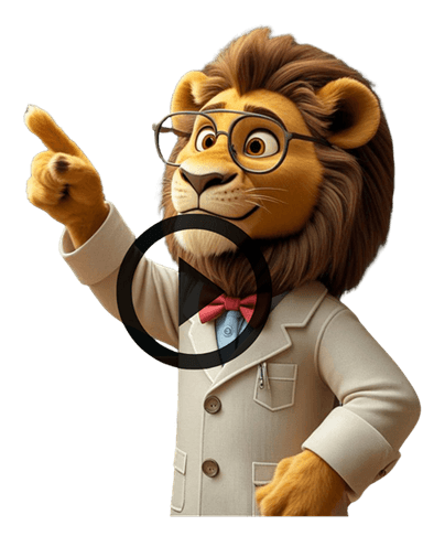 Lion with Glasses